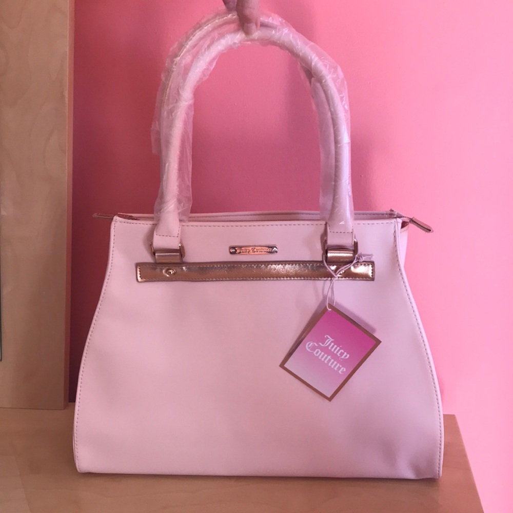Juicy couture rose gold and pink shoulder bag